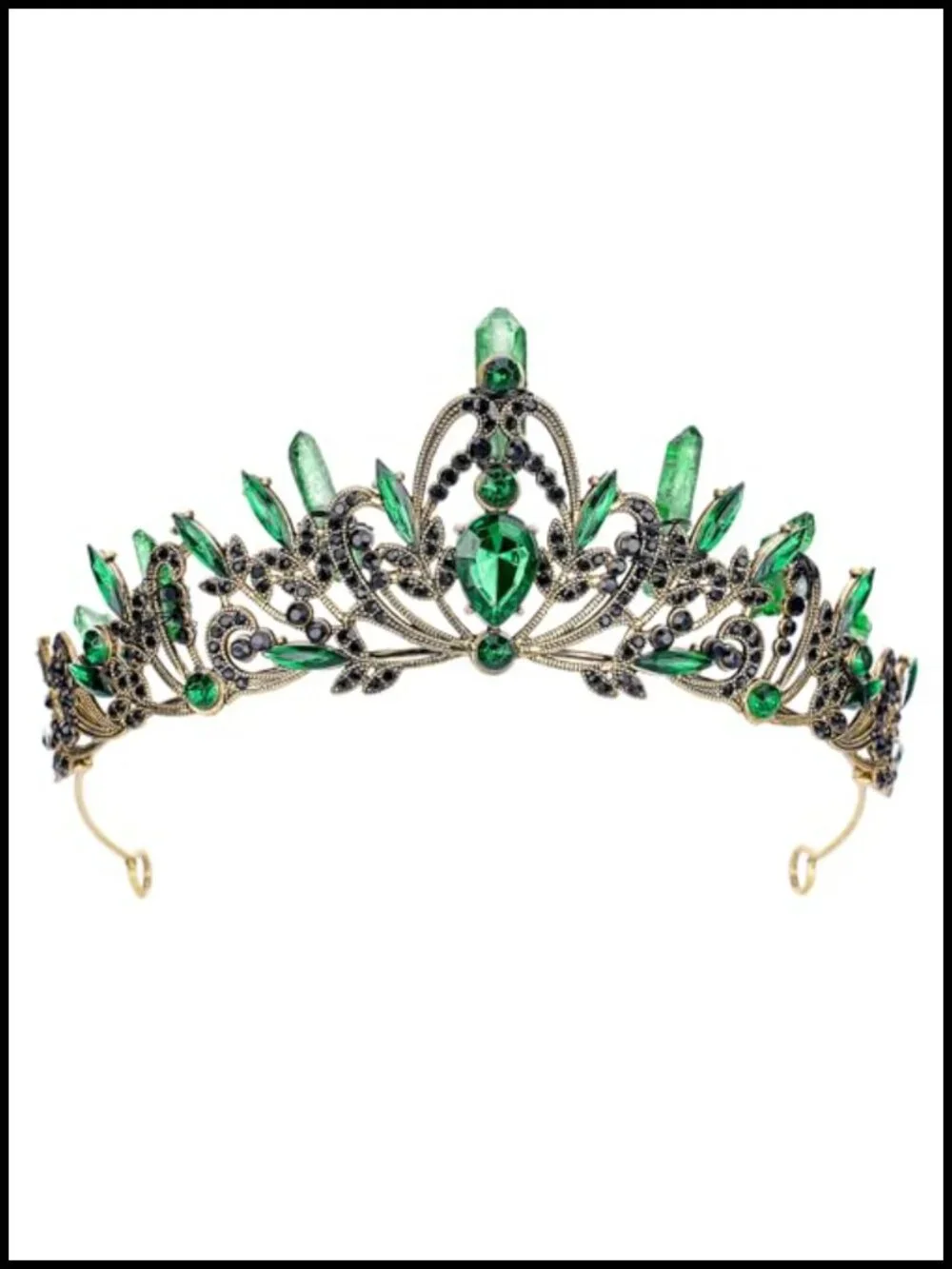 Medieval Fairy Queen Crown Goddess Headband Rhinestone Elf Circlet Costume
